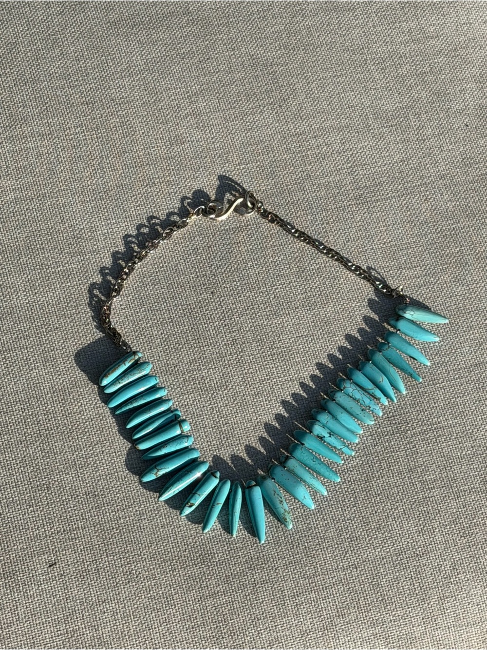 Vintage turquoise & sterling silver necklace
